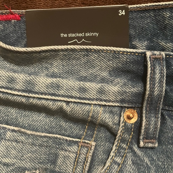 7 for All Mankind Stacked Skinny Jeans size 34 NWT - Picture 7 of 7